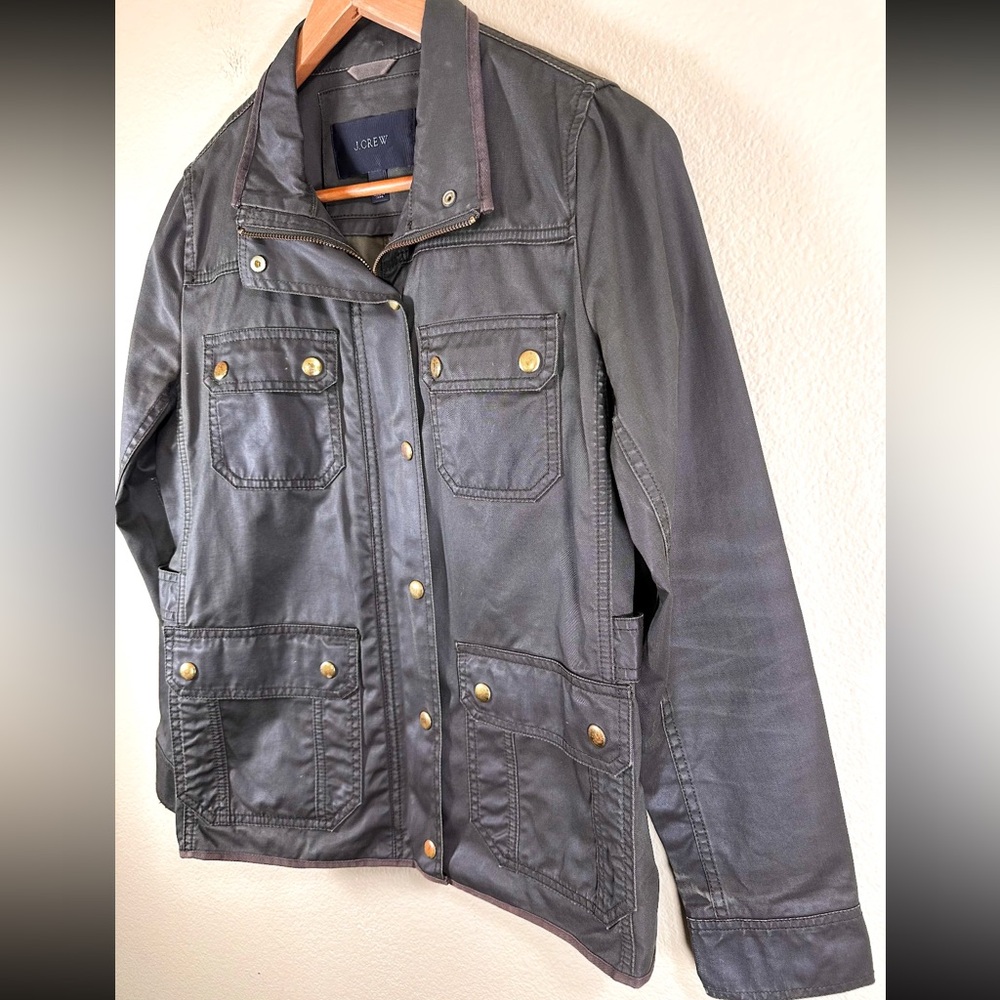 J. Crew Downtown Field Utility Jacket in Olive Green - Picture 7 of 16